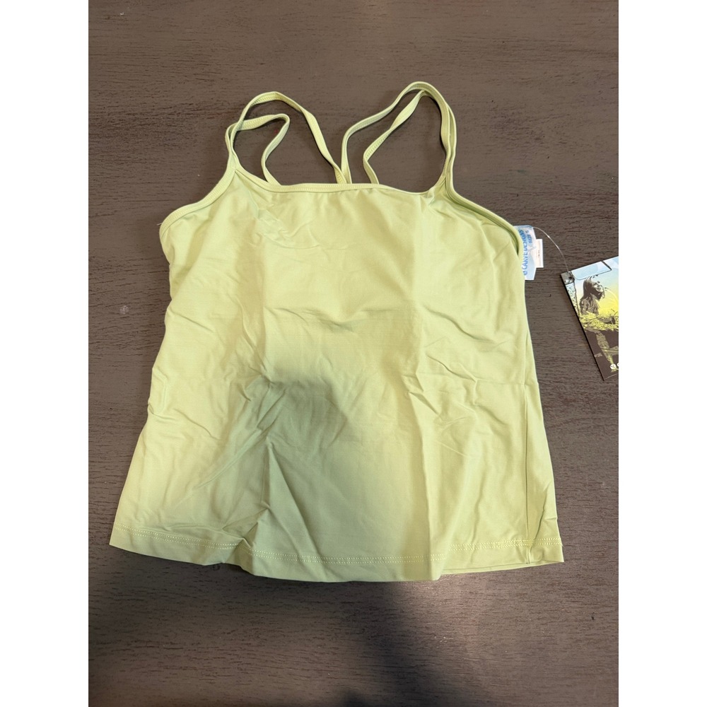Carve Designs Womens Lime Green Strappy Back Tankini Swim Top Size Small NWT